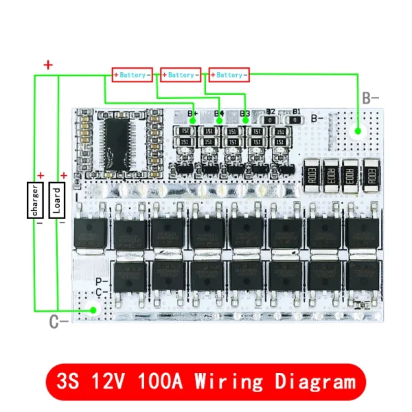 BMS 100A Li-ion 4S