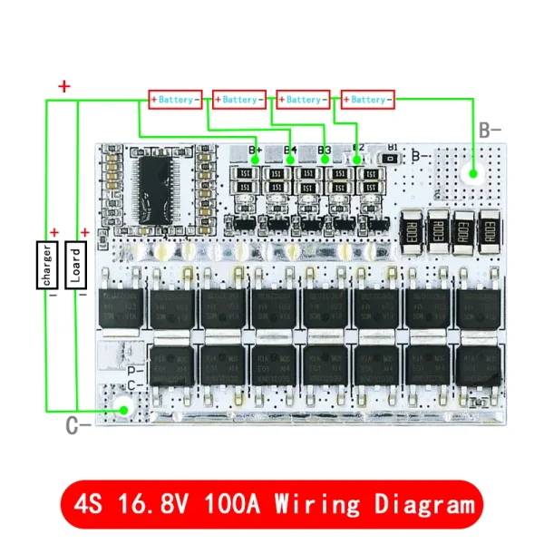 BMS 100A Li-ion 4S