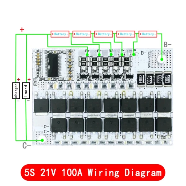 BMS 100A Li-ion 4S